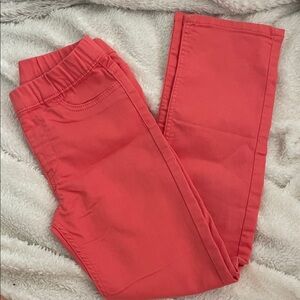 H&M Girls' Coral Pink Stretch Pull-On Leggings